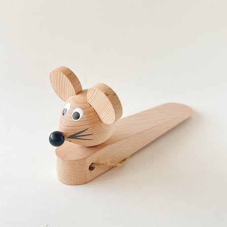 チェコ　木製　ドアストッパー　動物モチーフ
