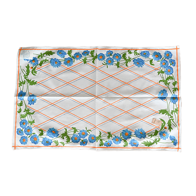 ハンガリー 手織りリネンの花刺繍キッチンクロス【sa733】 ハンガリー 手織りリネンの花刺繍キッチンクロス【sa733】