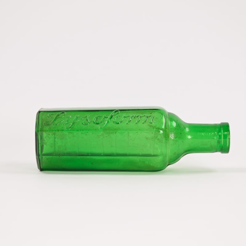 ドイツ Lysoform 小 グリーン ガラス瓶37 100ml | こぐま舎