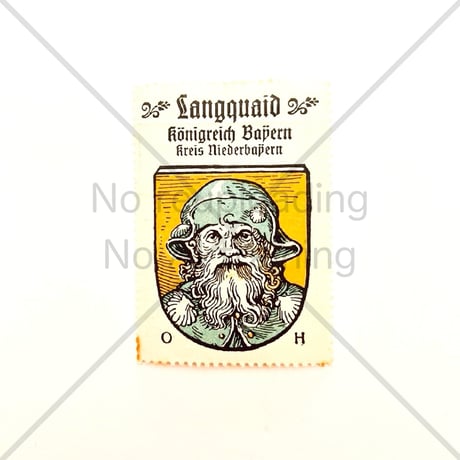コーヒー・ハーグ広告切手　Langquaid