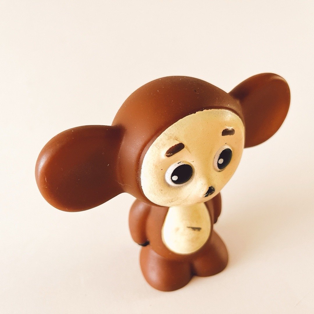 ソビエト 年代不明 チェブラーシカ 人形 ソフビ 茶色 | こぐま舎