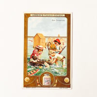 リービッヒ　トレーディングカード　LIEBIG TRADE CARDS　Am Strande05