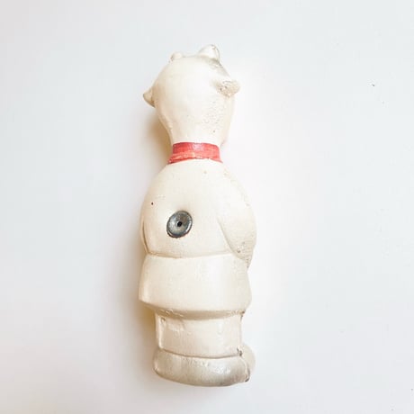 ソビエト　年代不明　白いやぎ　ソフビ　人形　高さ14cm