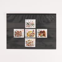 切手セット　東ドイツ　秋の花（Blüten im Herbst）