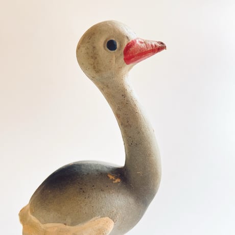 ソビエト　年代不明　ダチョウ　人形　フィギュア　高さ20cm