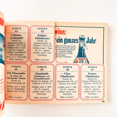西ドイツ　クーポン冊子　Tag der offenen Tür　1974