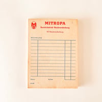ドイツ　メモ帳　MITROPA　きなり　1970年代