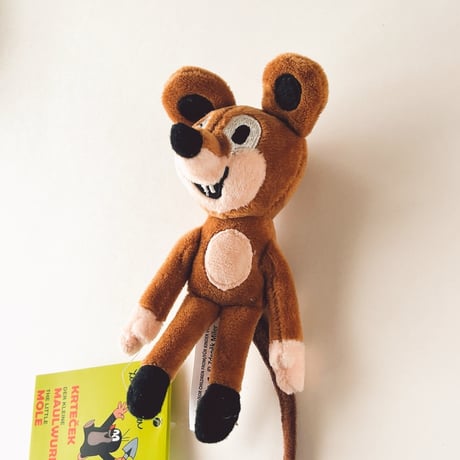 チェコ　現行品　クルテクの友達のネズミ　ぬいぐるみ小