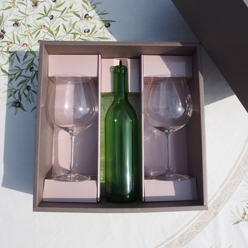 ブルゴーニュ型グラス2脚セット】Gift Box for Red Wine | 224win...
