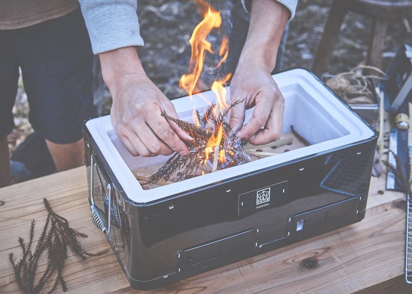 NORORi｜野炉裏の角型黒七輪 | NORORi