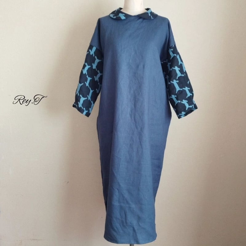 美品　ミナペルホネン　run run run ワンピース ✾送料無料✾〜ぬくもりの起毛リネン100%使用 ミナペルホネン