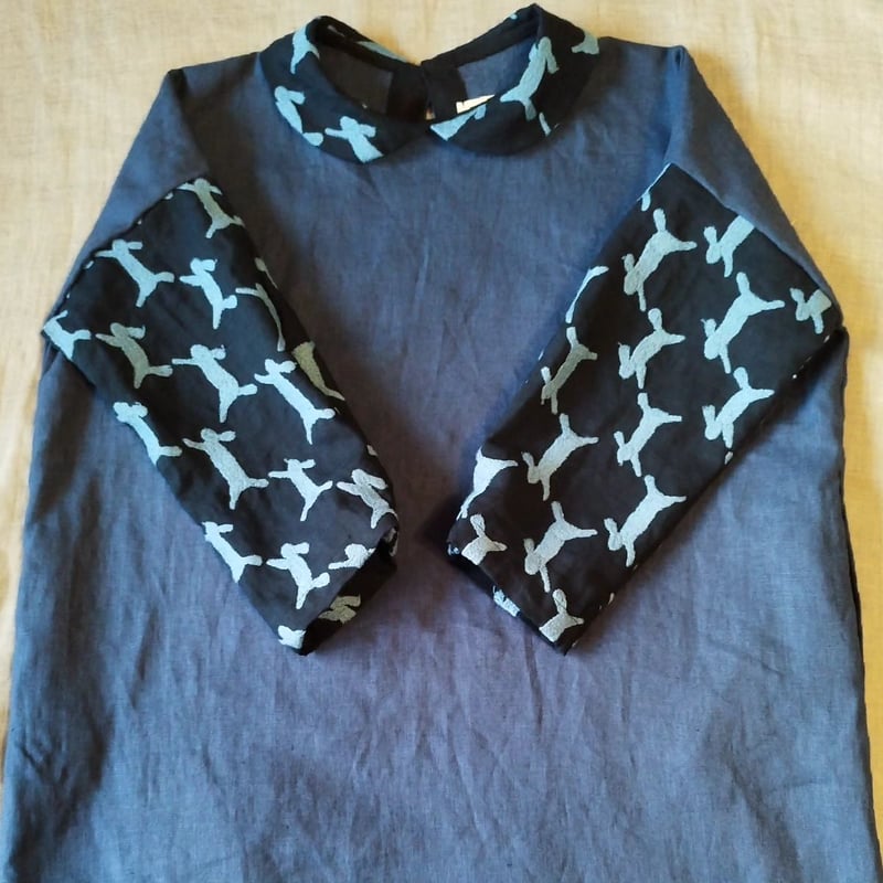 美品　ミナペルホネン　run run run ワンピース mina perhonen：別注 run run run ワンピース