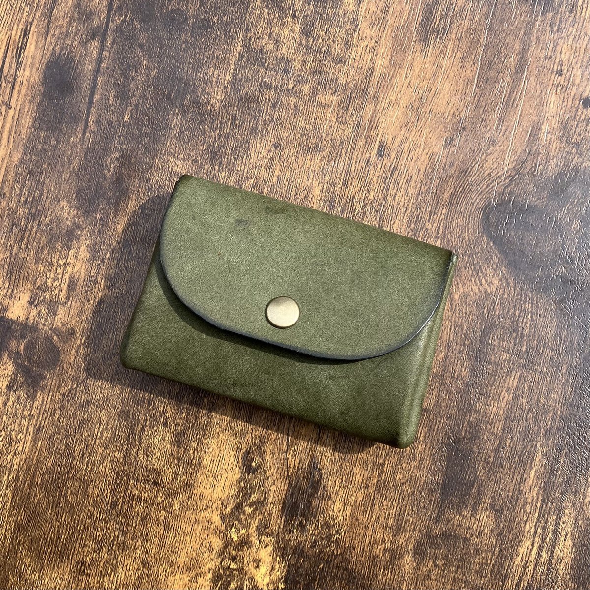 アコーディオンウォレット グリーン | Yamaumi Leather