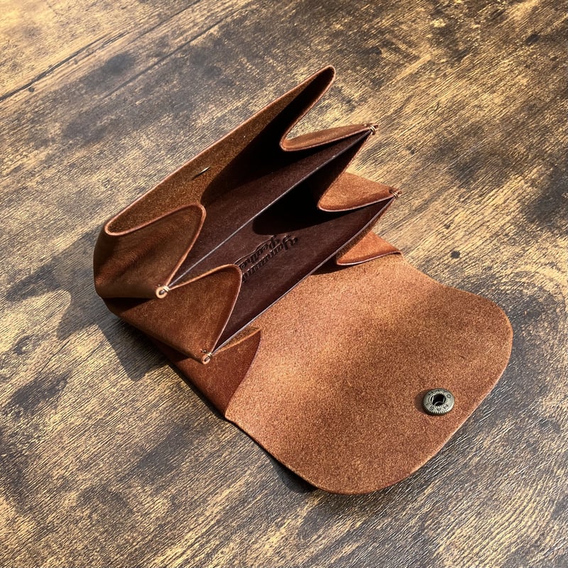 アコーディオンウォレット ブラウン | Yamaumi Leather