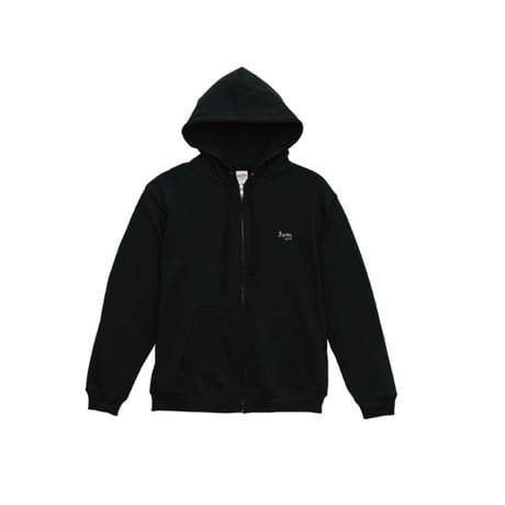 ジップパーカー　ブラック