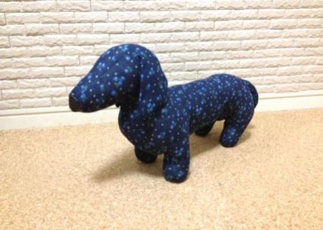 【雑貨】花柄ドッグトルソー（ブルー）♪