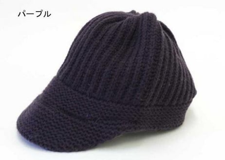 【寒さ対策】リブニットキャップ♪