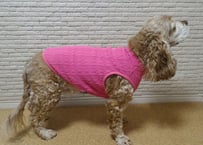【犬服】オリジナルアラン模様ハイネックタンクトップ♪