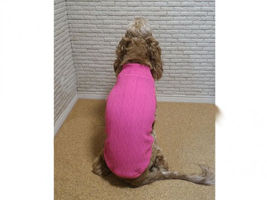 犬服】オリジナルアラン模様ハイネックタンクトップ♪ | M's Diamond