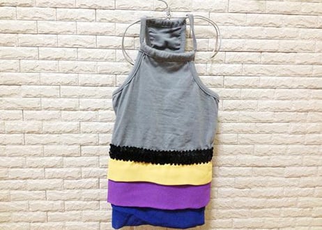 【犬服】シフォン素材のスカート♪タンクトップワンピース ♪