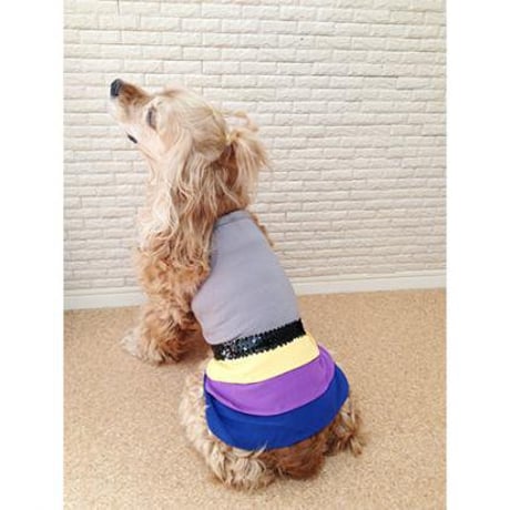 【犬服】シフォン素材のスカート♪タンクトップワンピース ♪