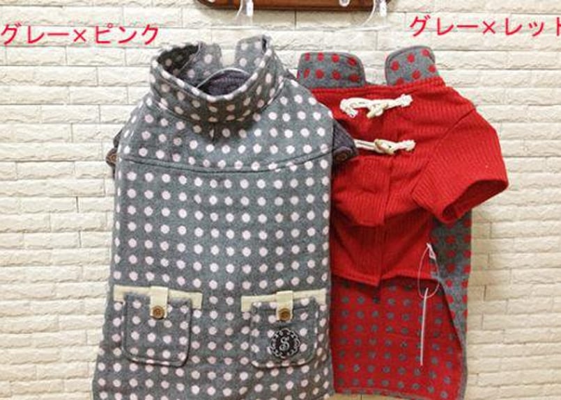 犬服】 プレッピーダッフルコート♪ | M