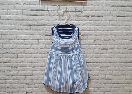 【犬服】異素材コンピワンピース