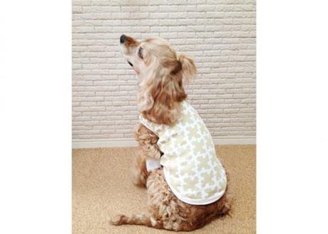 【犬服】クロスボーンワッフルタンクトップ ♪