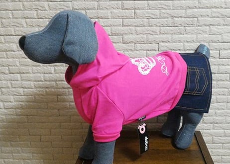 【犬服】クラウンスウェットデニムワンピース