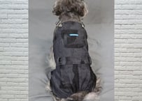 【犬服】デニム風ブラックオーバーオール♪