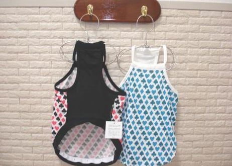 【犬服】トランプメッシュキャミソール
