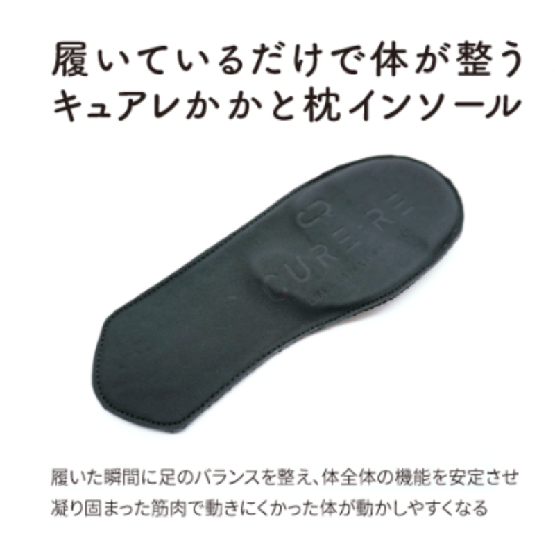 s-insole-202307 ~履いているだけで体が整うキュアレかかと枕