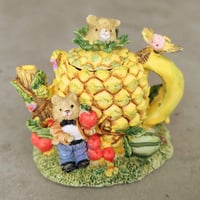 アッシジ・デコレーションポットの置物（パイナップル）
