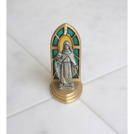 アッシジ サンタ・キアラのステンドグラス風小さな置物