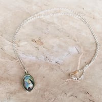 カッシアの聖リタのオーバルペンダント&シルバーチェーンネックレス