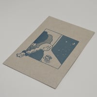 シルクスクリーンカード・みつあみ