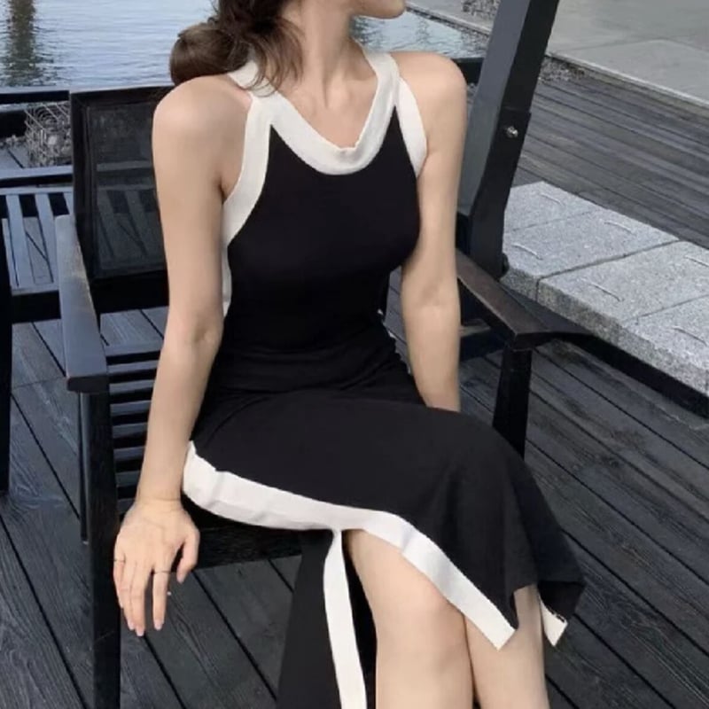 クロップニットタイトワンピース | From Jessica
