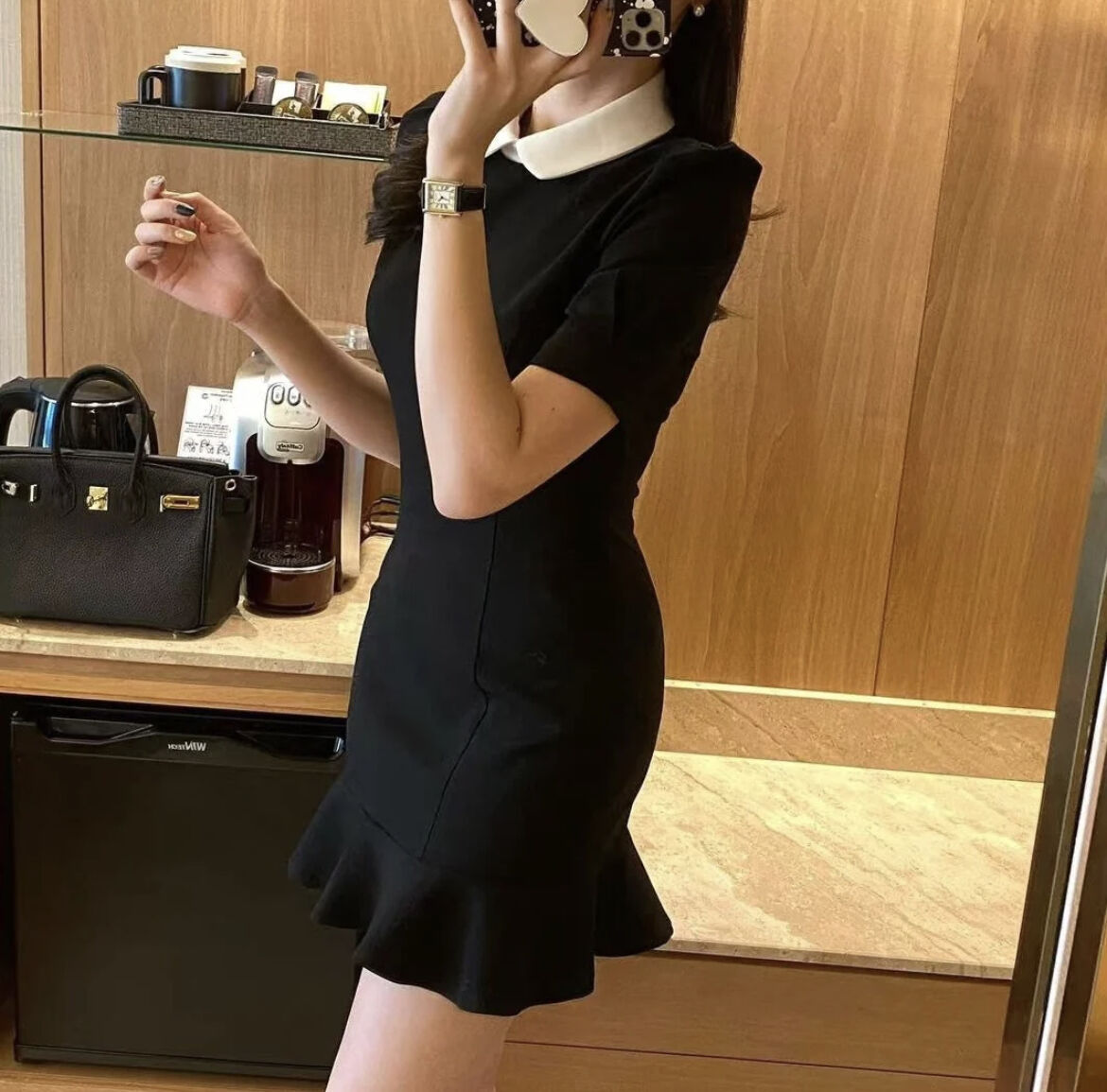 ETEREVE クラシカルミニワンピース ETEREVE クラシカルミニワンピース