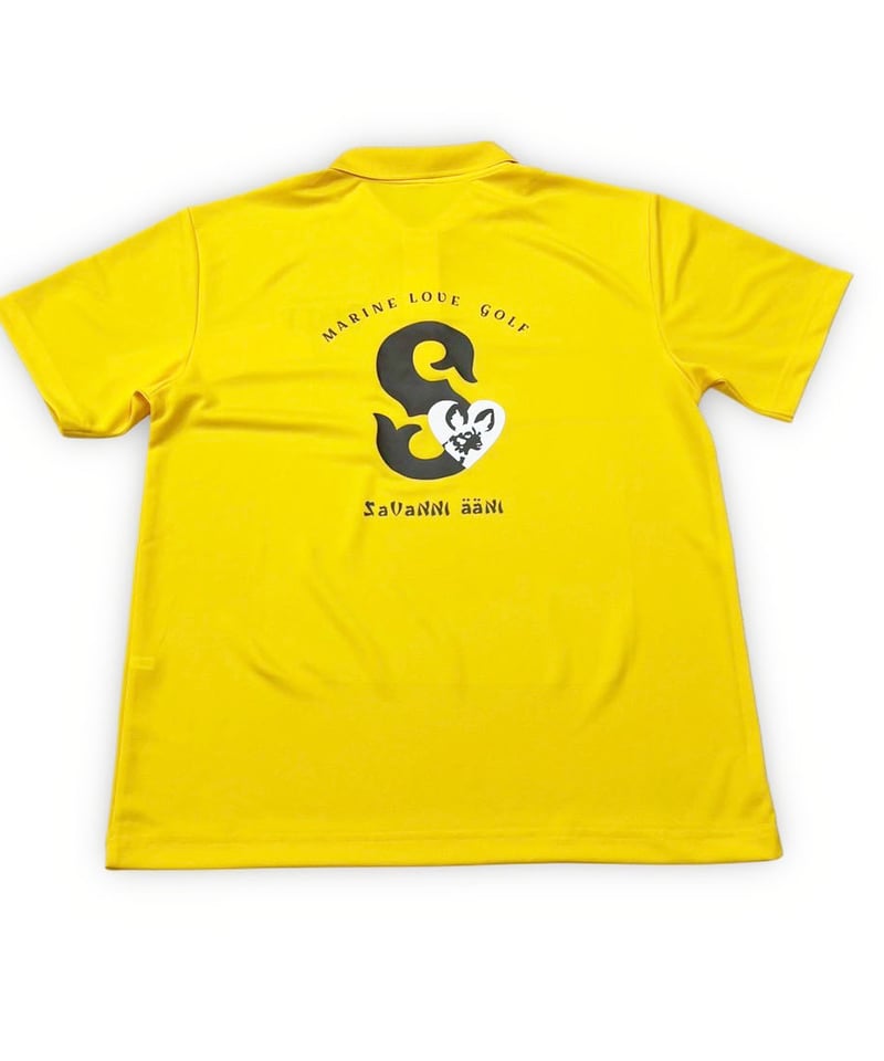 後ろS爆発ポロシャツ〔オフホワイト/イエロー/ネイビー〕【※オーダー