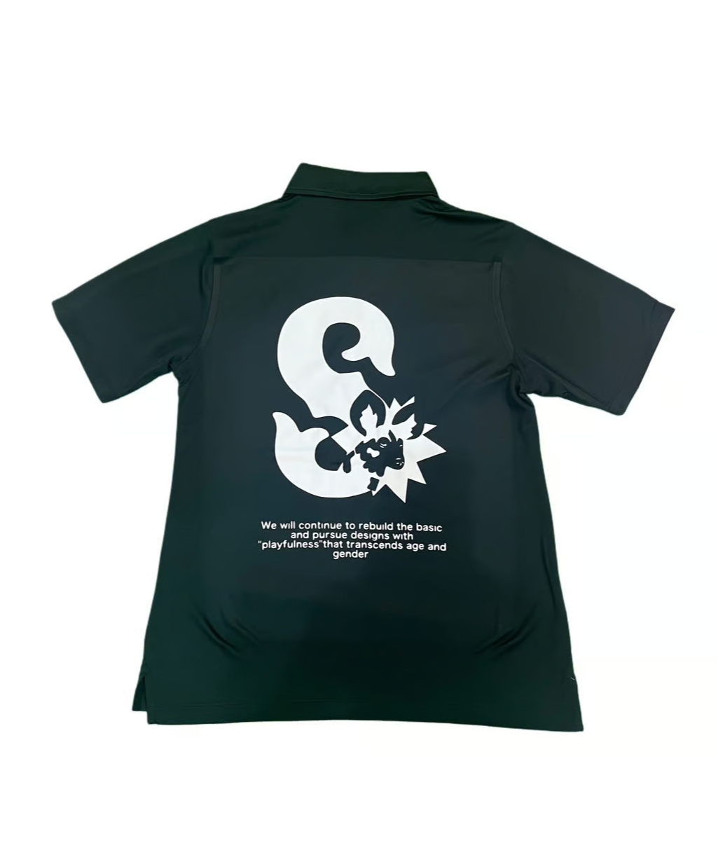 S爆発】 ポロシャツ/ブラック（※オーダーより1～2週間後発送予定