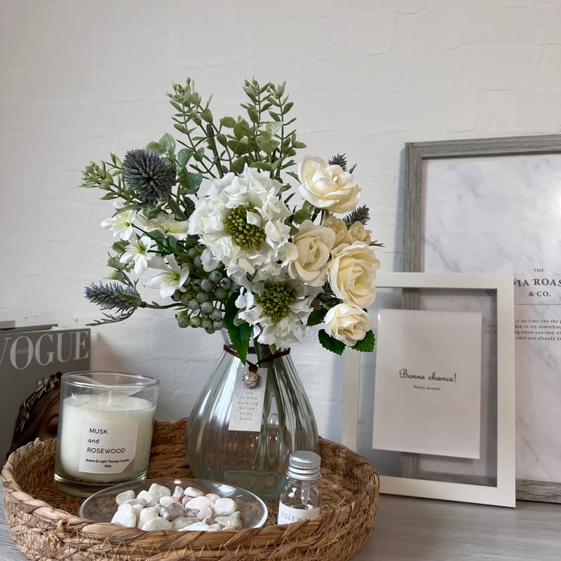 スカビオサWhite*ブーケ | フラワー工房 Fairy&Rose