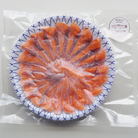 【産地直送】白山べに鱒(ニジマス)の刺身盛り 皿盛り・カット済（冷凍・石川県産）