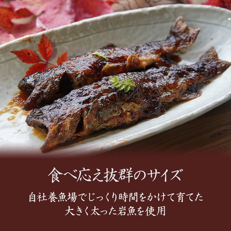 岩魚の甘露煮（2尾単品・4尾ギフトセット）｜肉厚で香ばしい、老舗養魚場の贅沢な逸品【白山堂】
