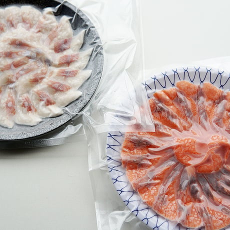 【産地直送】イワナ・ニジマス刺身2種食べ比べセット （お皿付き・だし醤油付・冷凍）