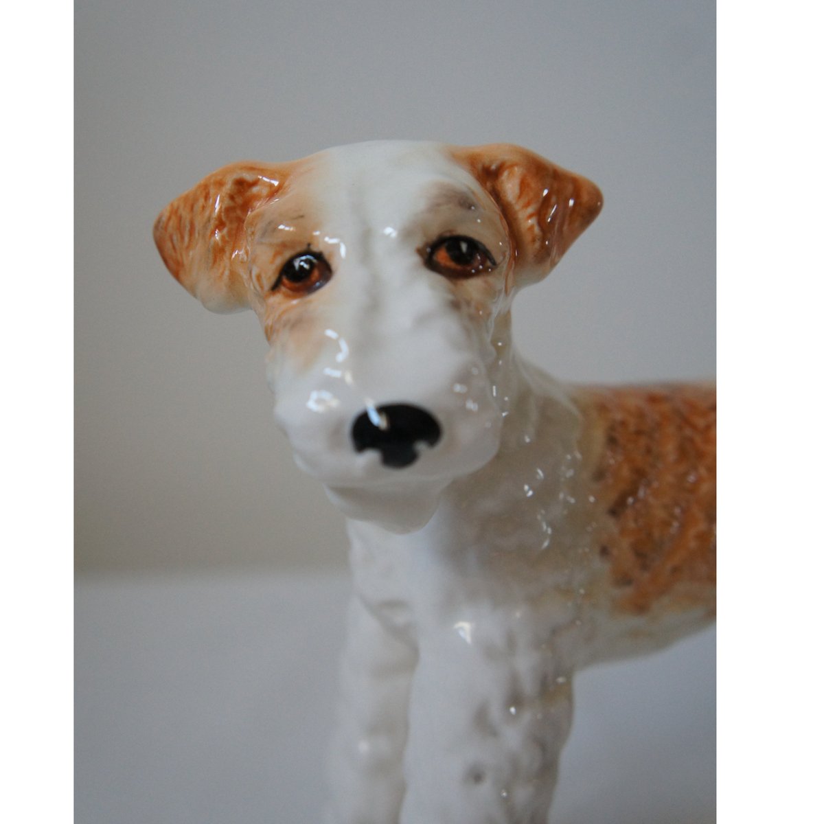 美品\"英国BESWICK製・フィギュリン／ワイヤーフォックステリア犬／約20cm 値下げです！