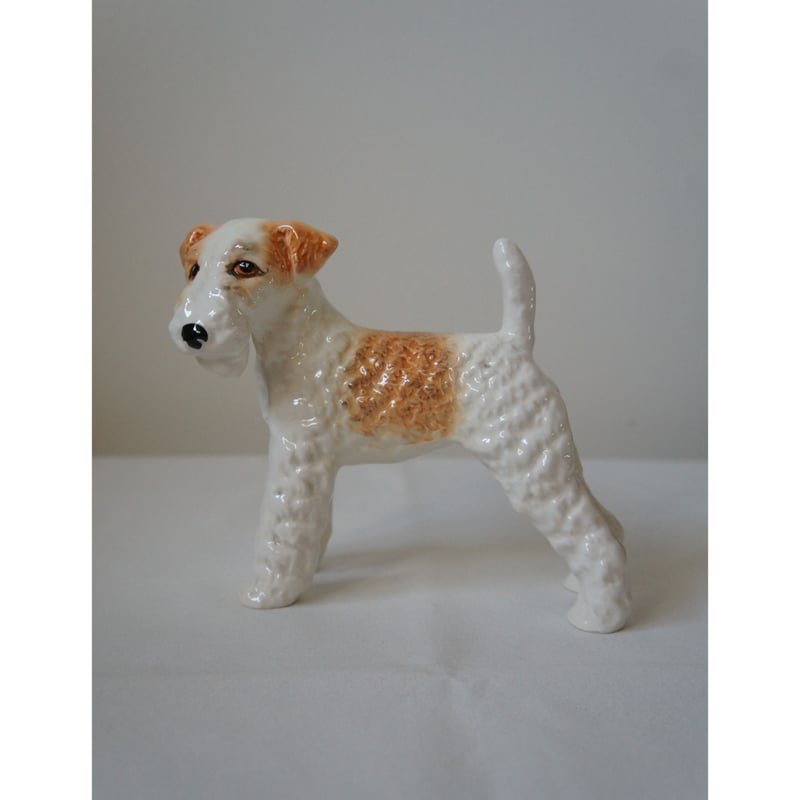 美品\"英国BESWICK製・フィギュリン／ワイヤーフォックステリア犬／約20cm 値下げです！