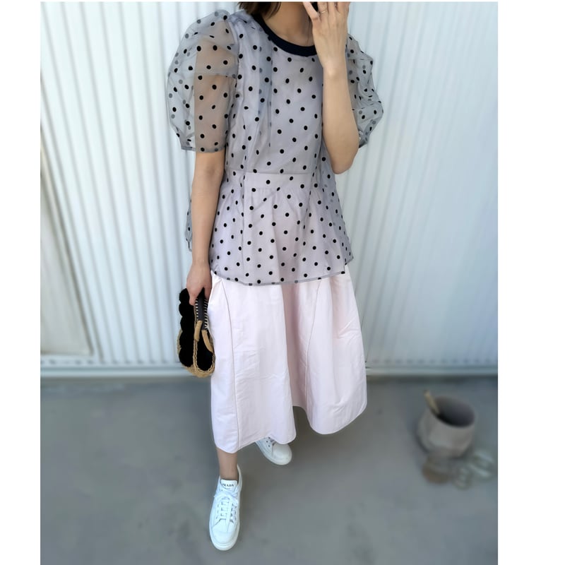 Organdy dot blouse | liber