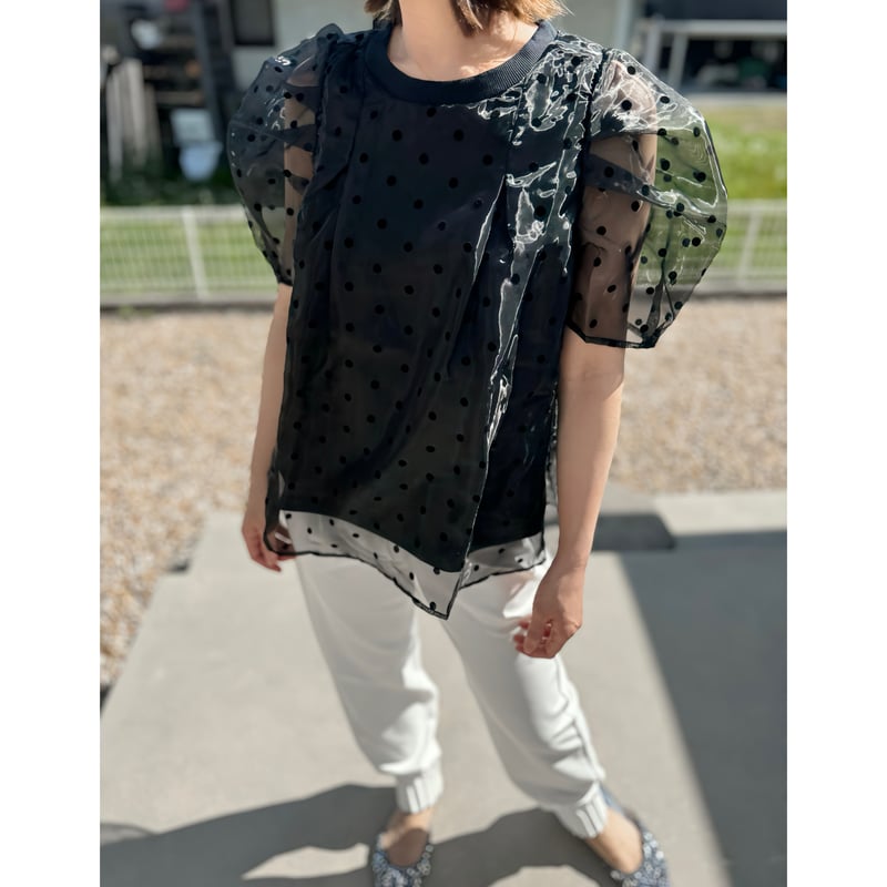 Organdy dot blouse | liber