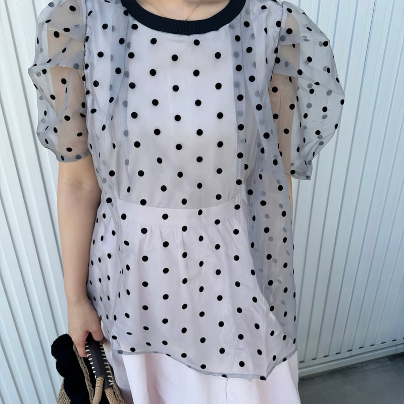 Organdy dot blouse | liber