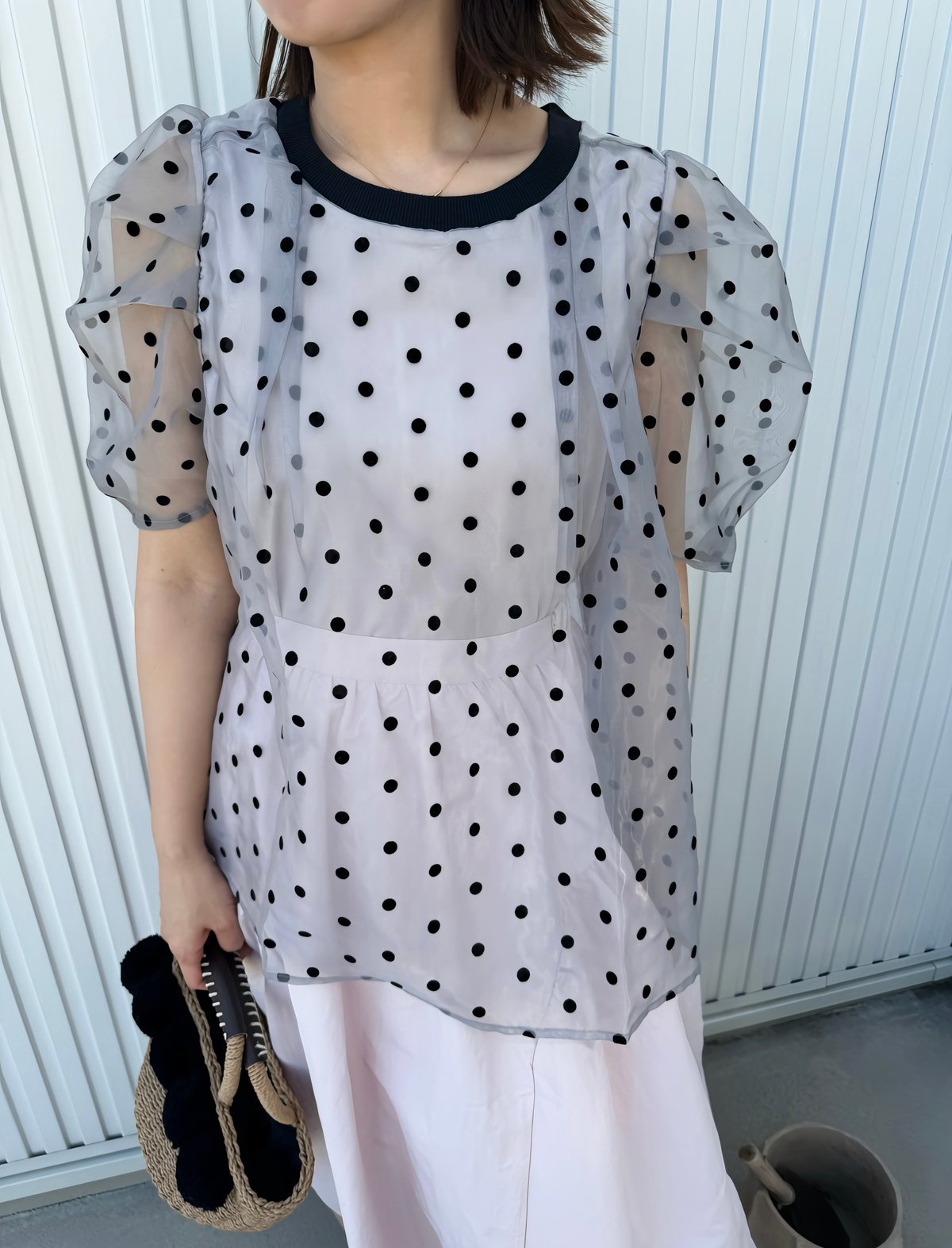 Organdy dot blouse | liber